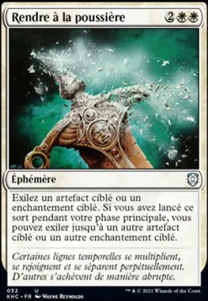 Rendre à la poussière