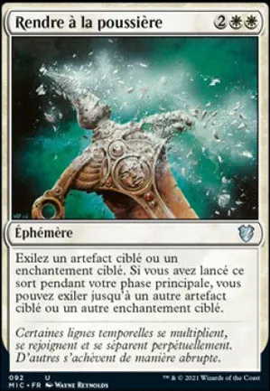 Rendre à la poussière