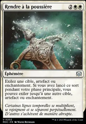 Rendre à la poussière