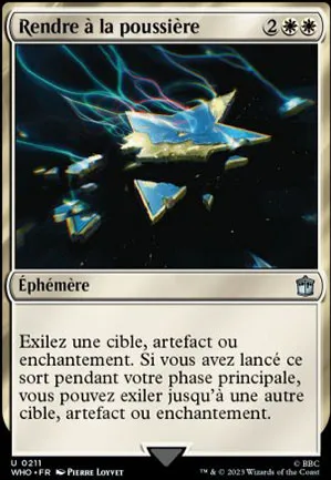 Rendre à la poussière