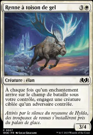 Renne à toison de gel