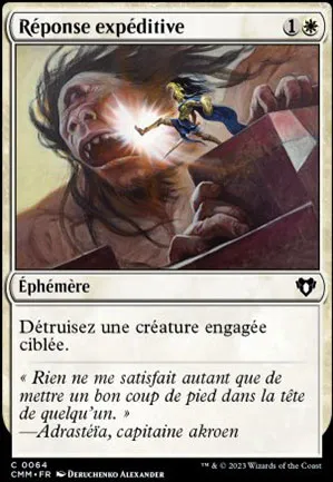 Réponse expéditive