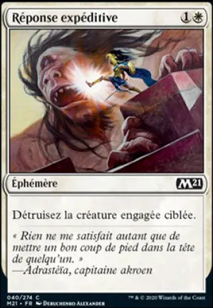 Réponse expéditive