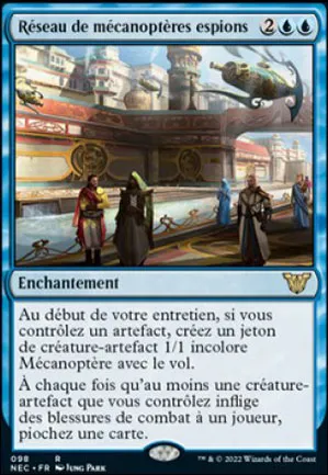 Réseau de mécanoptères espions