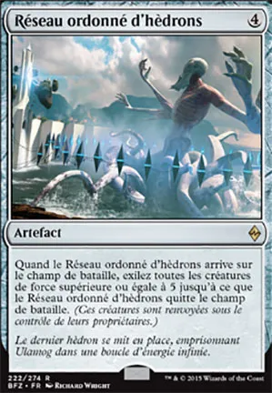 Réseau ordonné d'hèdrons