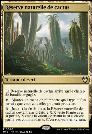 Réserve naturelle de cactus