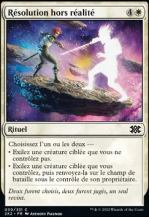 Résolution hors réalité