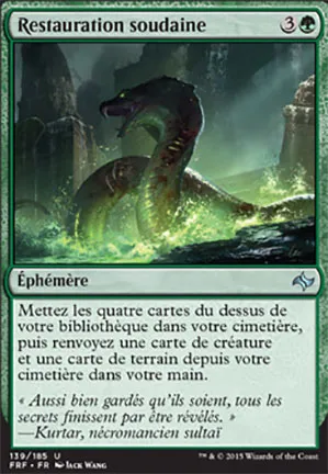 Restauration soudaine