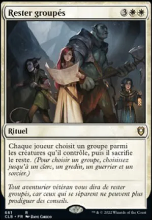 Rester groupés