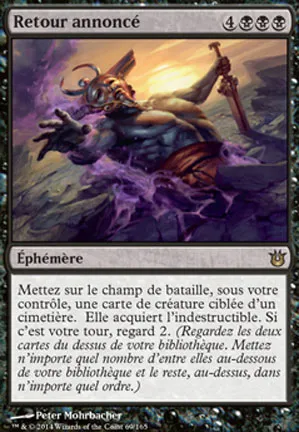 Retour annoncé