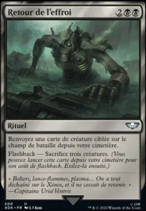 Retour de l'effroi