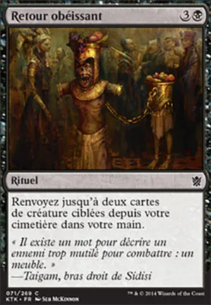 Retour obéissant