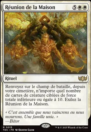 Réunion de la Maison