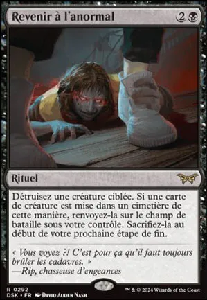 Revenir à l'anormal