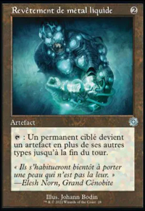 Revêtement de métal liquide
