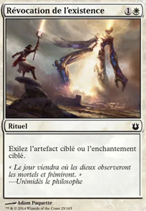 Révocation de l'existence
