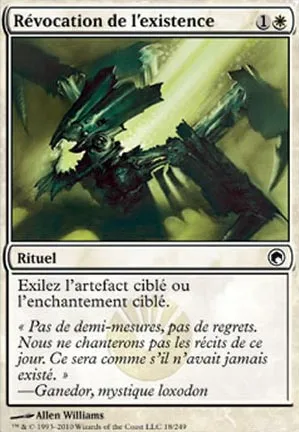 Révocation de l'existence
