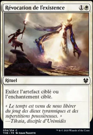 Révocation de l'existence