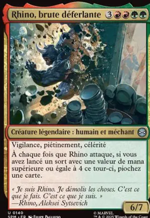 Rhino, brute déferlante