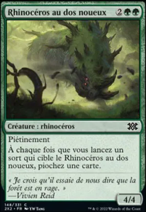 Rhinocéros au dos noueux