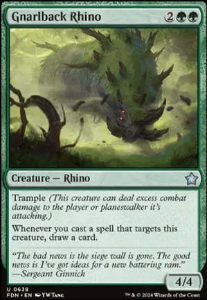 Rhinocéros au dos noueux