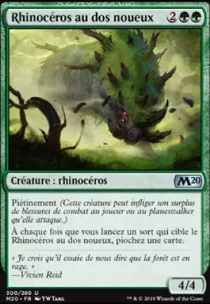 Rhinocéros au dos noueux