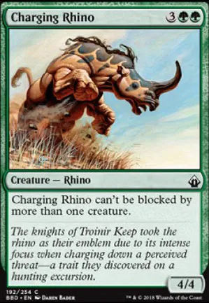 Rhinocéros fougueux