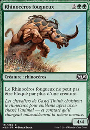 Rhinocéros fougueux