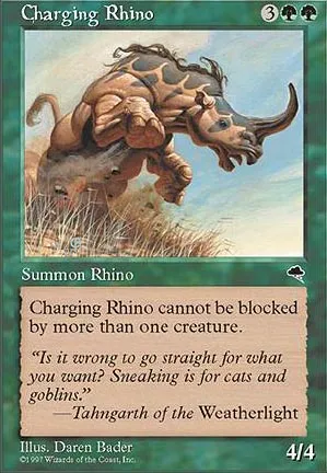 Rhinocéros fougueux