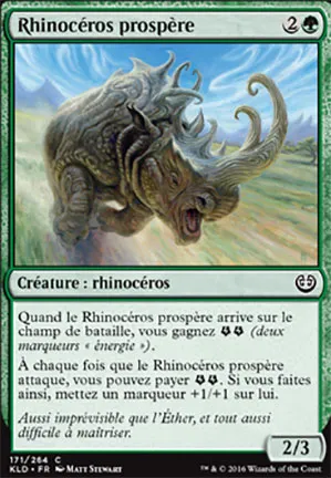 Rhinocéros prospère