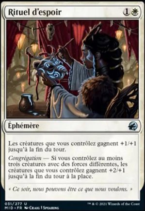 Rituel d'espoir