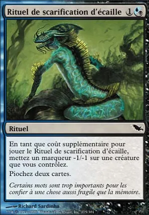 Rituel de scarification d'écaille