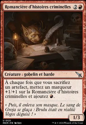 Romancière d'histoires criminelles