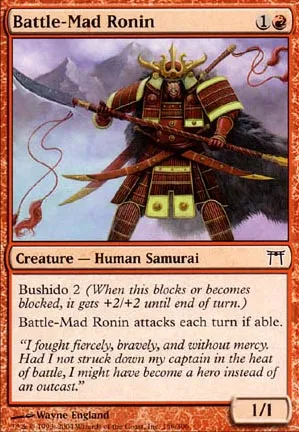 Ronin enragé par la bataille