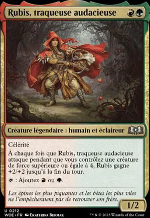 Rubis, traqueuse audacieuse