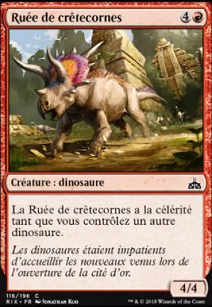 Ruée de crêtecornes