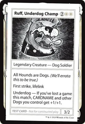 Ruff, Underdog Champ