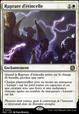 Rupture d'étincelle