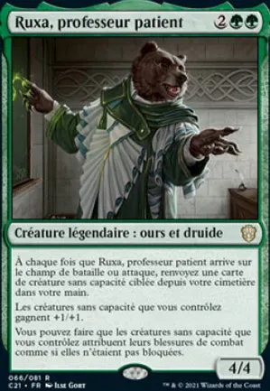 Ruxa, professeur patient