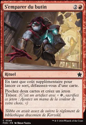 S'emparer du butin