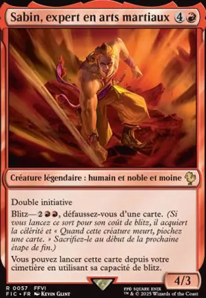 Sabin, expert en arts martiaux