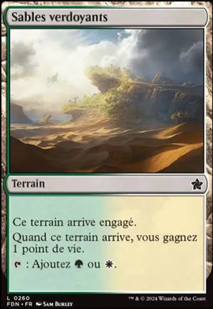 Sables verdoyants