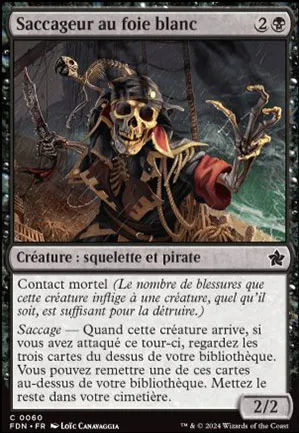 Saccageur au foie blanc