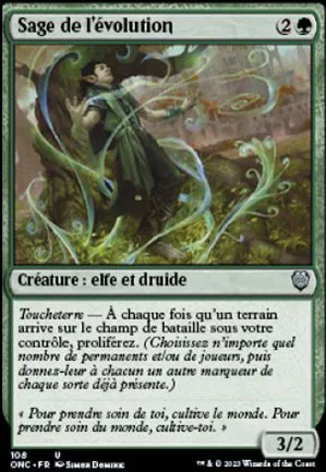 Sage de l'évolution