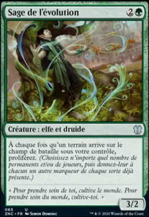 Sage de l'évolution