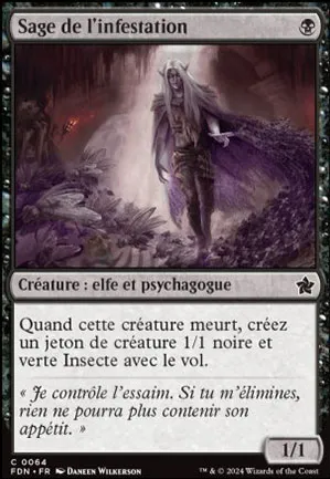 Sage de l'infestation