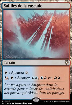 Saillies de la cascade