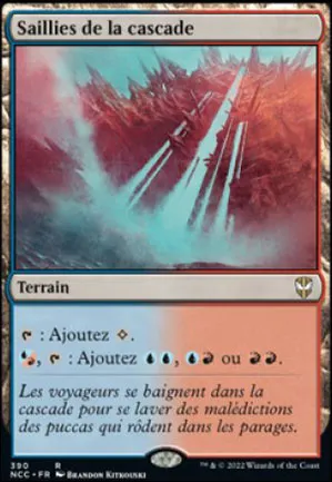 Saillies de la cascade