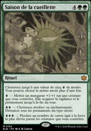Saison de la cueillette