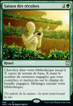 Saison des récoltes